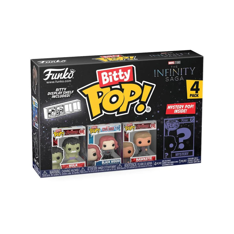 Funko Bitty Pop! Marvel: The Avengers - Hulk 4 Pack  - دمية